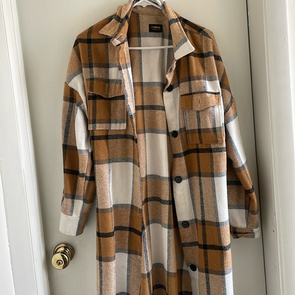Ci Sono Jackets & Blazers - Plaid Shacket
